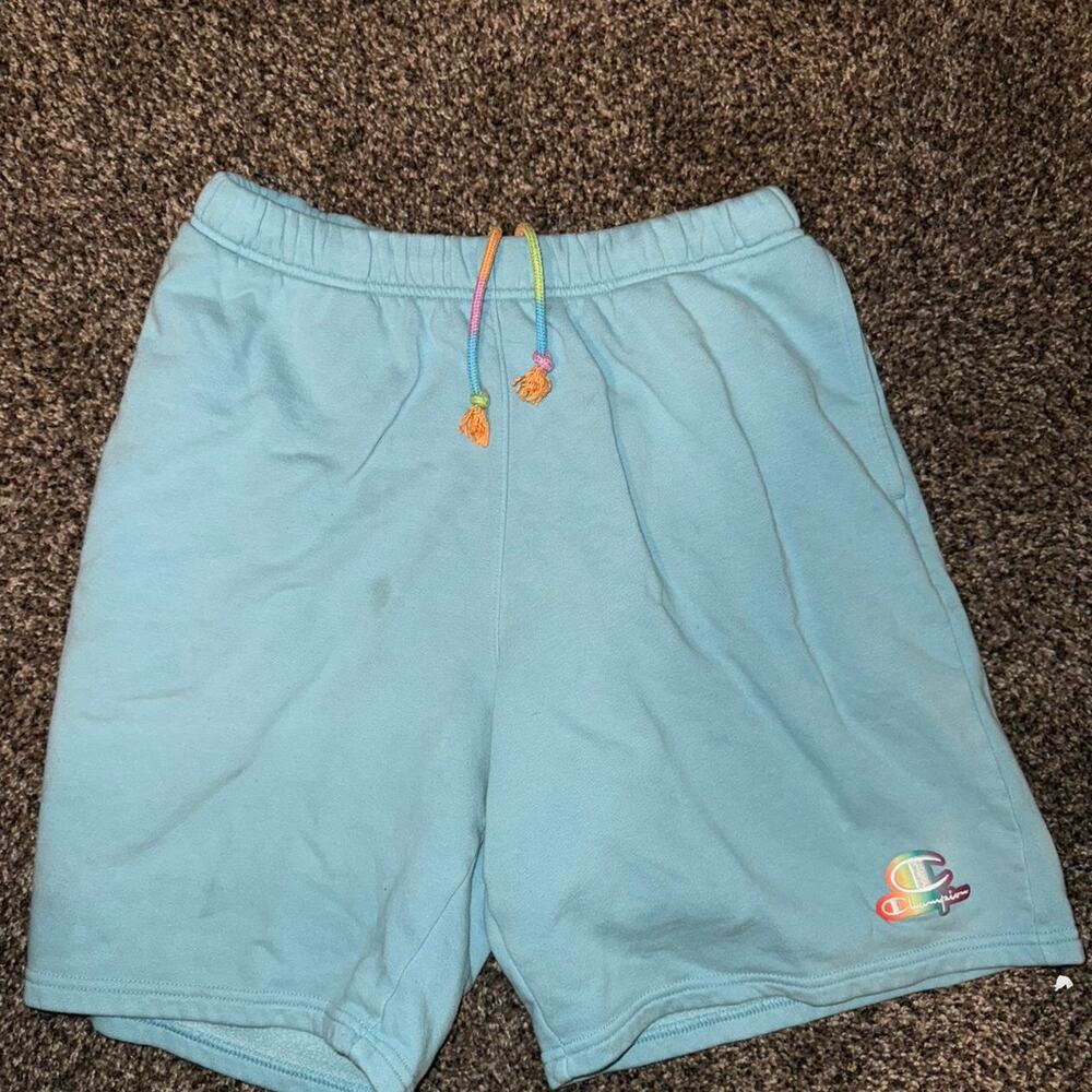 Champion Blue Athletic Shorts with Elastic Waistband